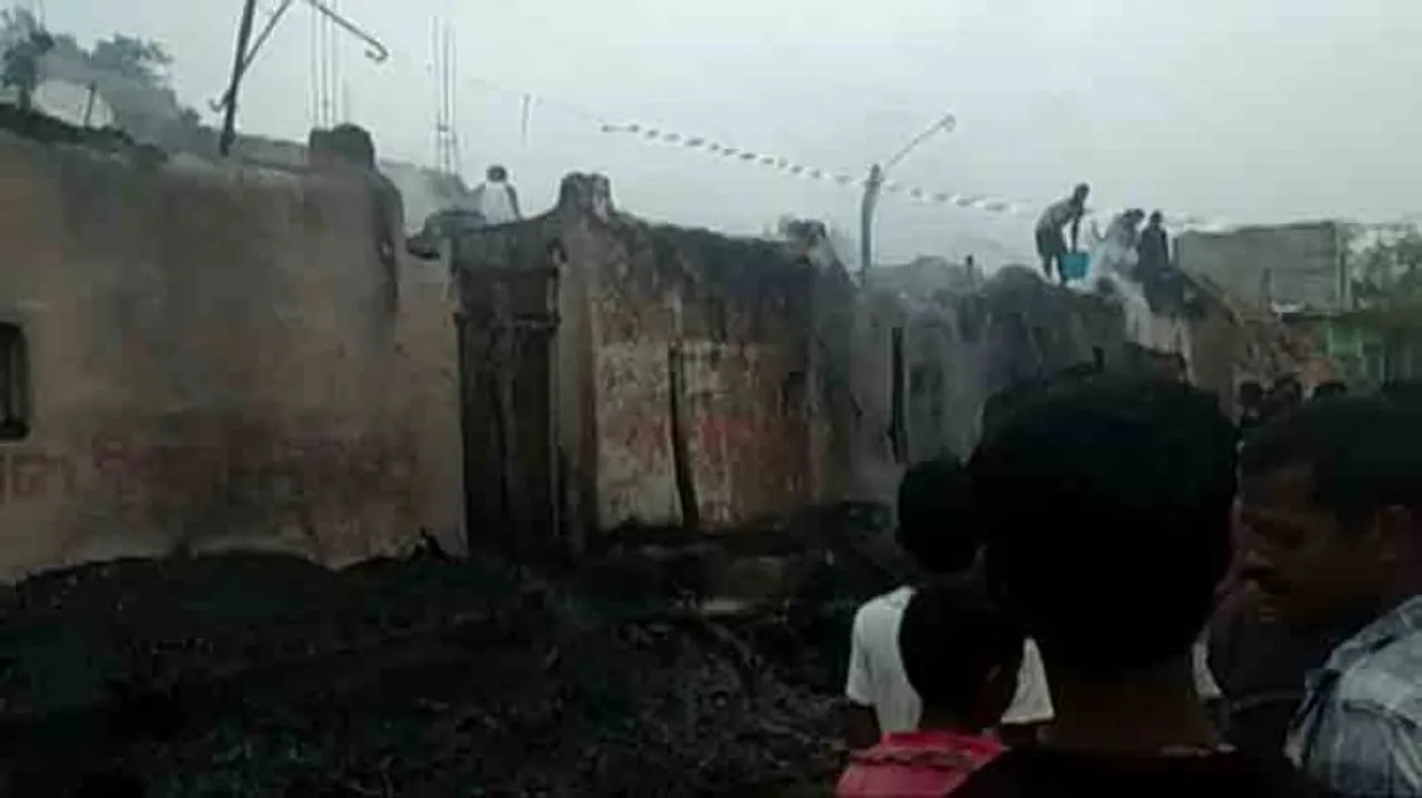 Ten rooms destroyed as fire breaks out at village in Dhenkanal