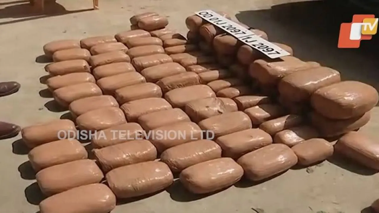Bhubaneswar: Huge Quantity Of Ganja Loaded In Bolero Seized, 1 Held