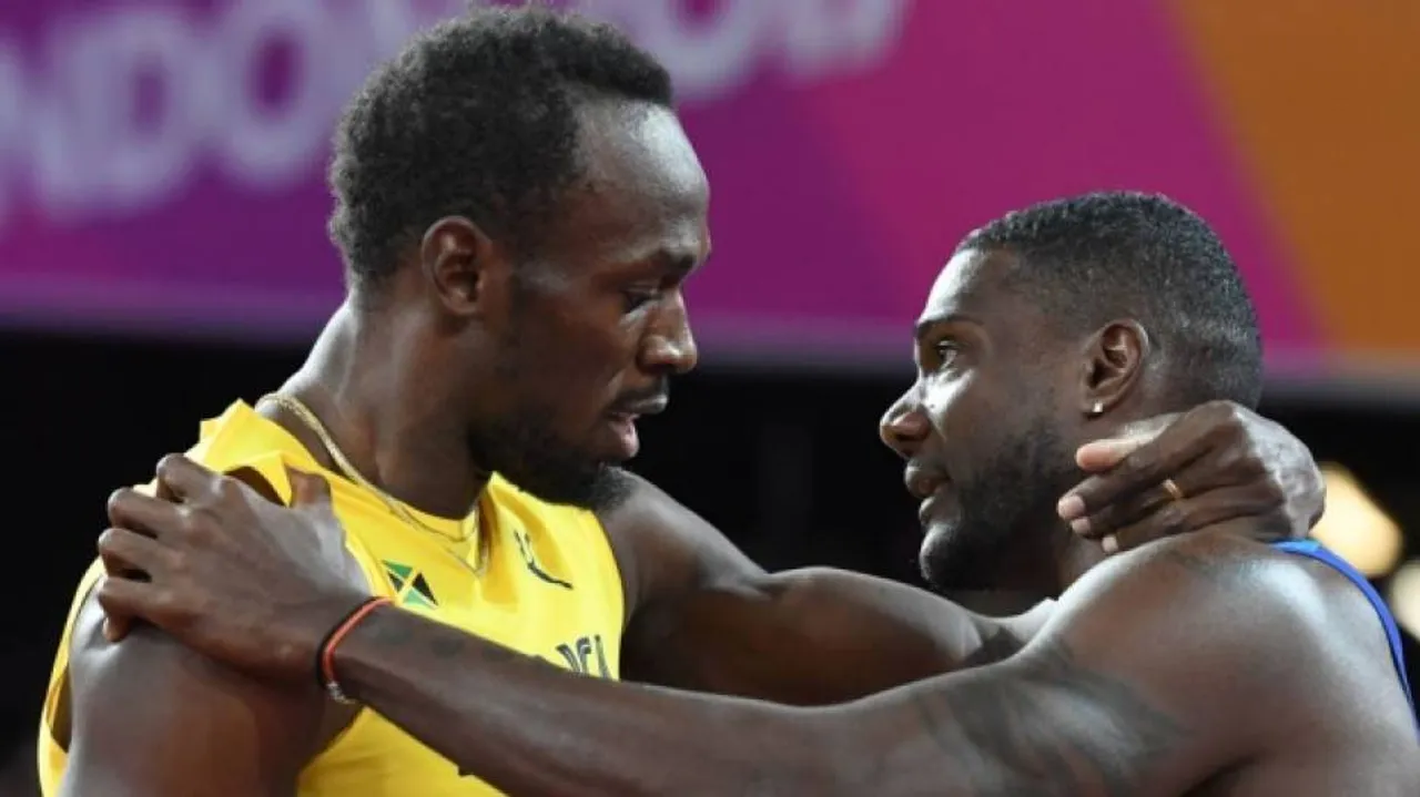 Jeered Gatlin gatecrashes Bolt's 100m farewell party