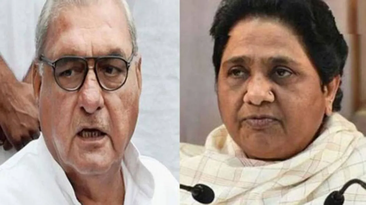 Hooda, Mayawati meet, may join hands in Haryana