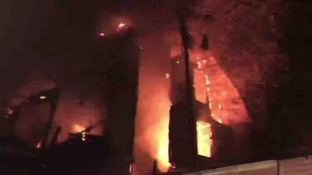 Fire breaks out in Shimla's British-era Grand Hotel