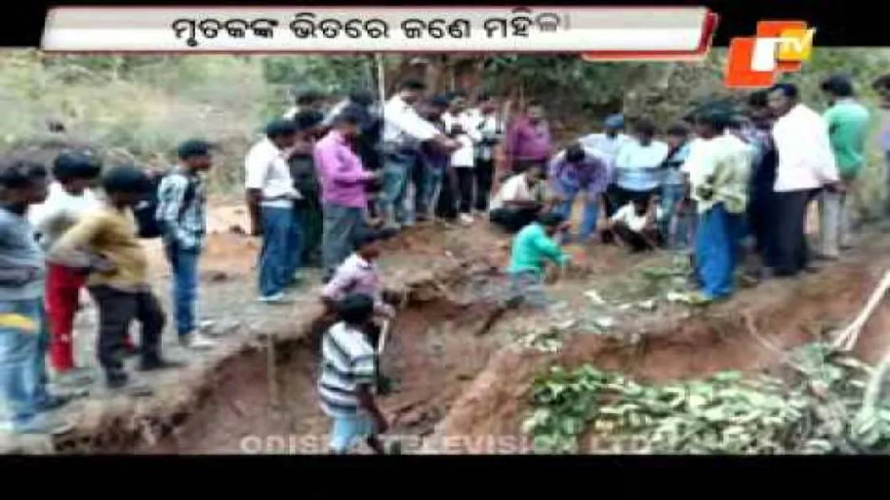 Four buried bodies exhumed; four detained