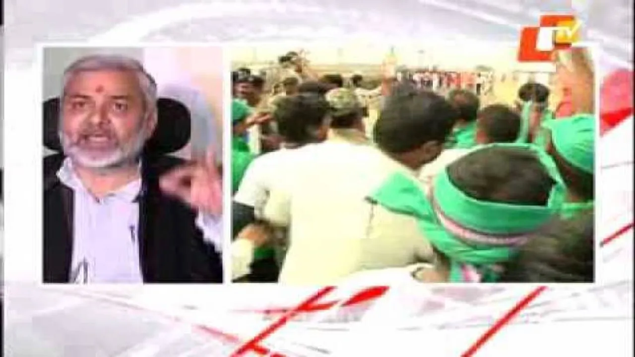 Video shows BJD MLA forced to walk in saffron outfit