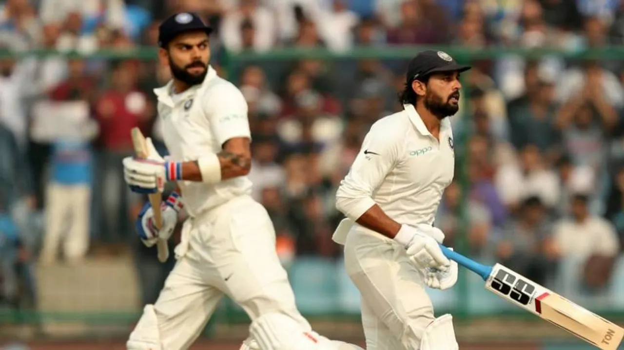 Kohli, Vijay tons put India in command on Day 1 of Kotla Test