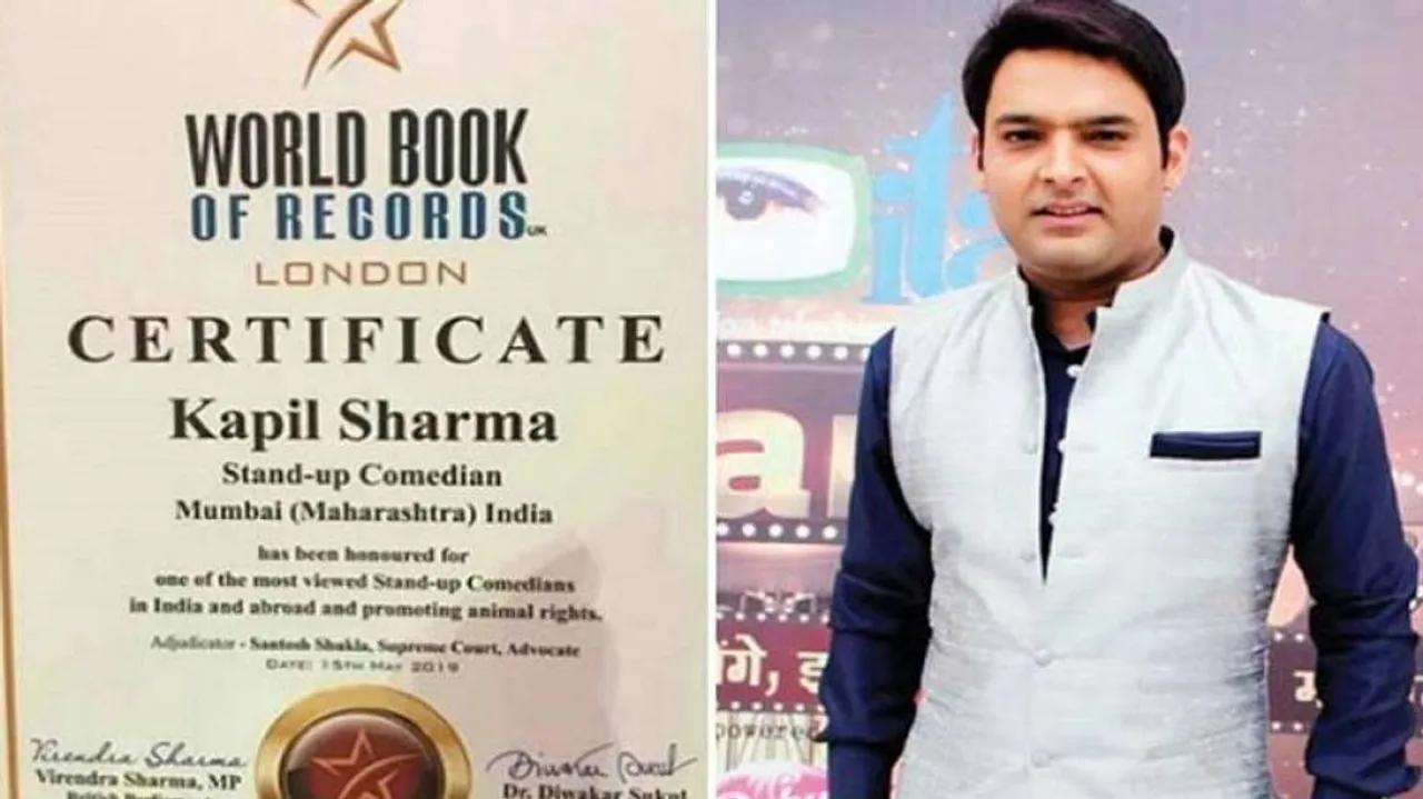 Kapil Sharma feted by World Book of Records