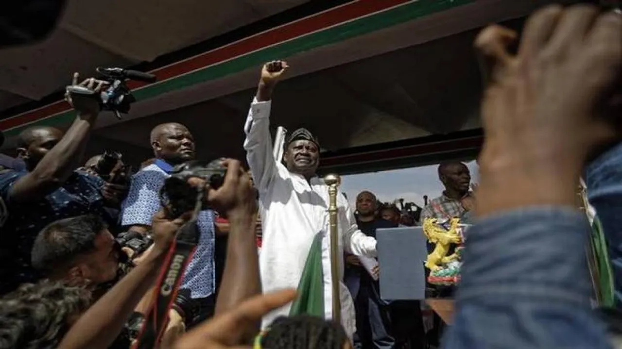 Kenyan opposition leader declares himself 'President'