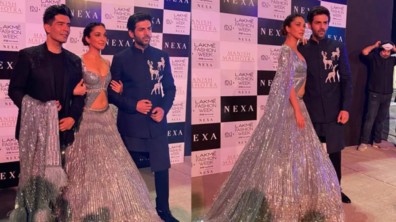 Kiara Advani, Kartik Aryan Turn Showstoppers For Manish Malhotra