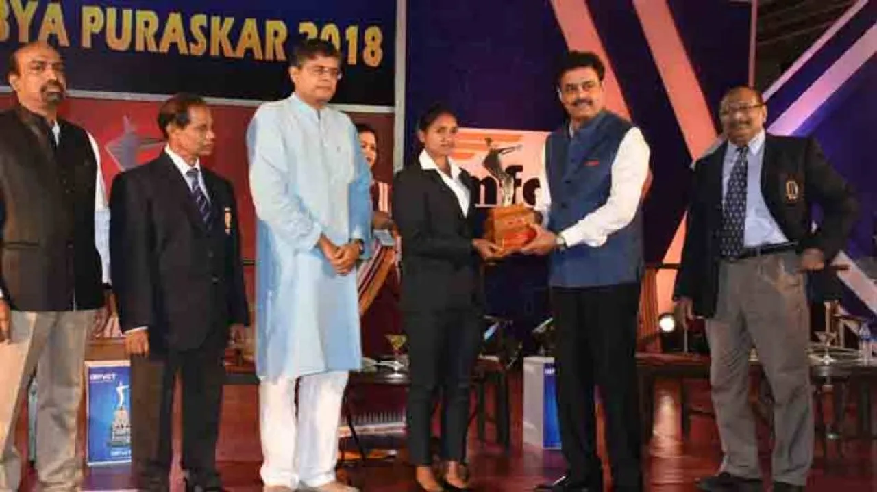 Lilima Minz receives Ekalabya Puraskar 2018