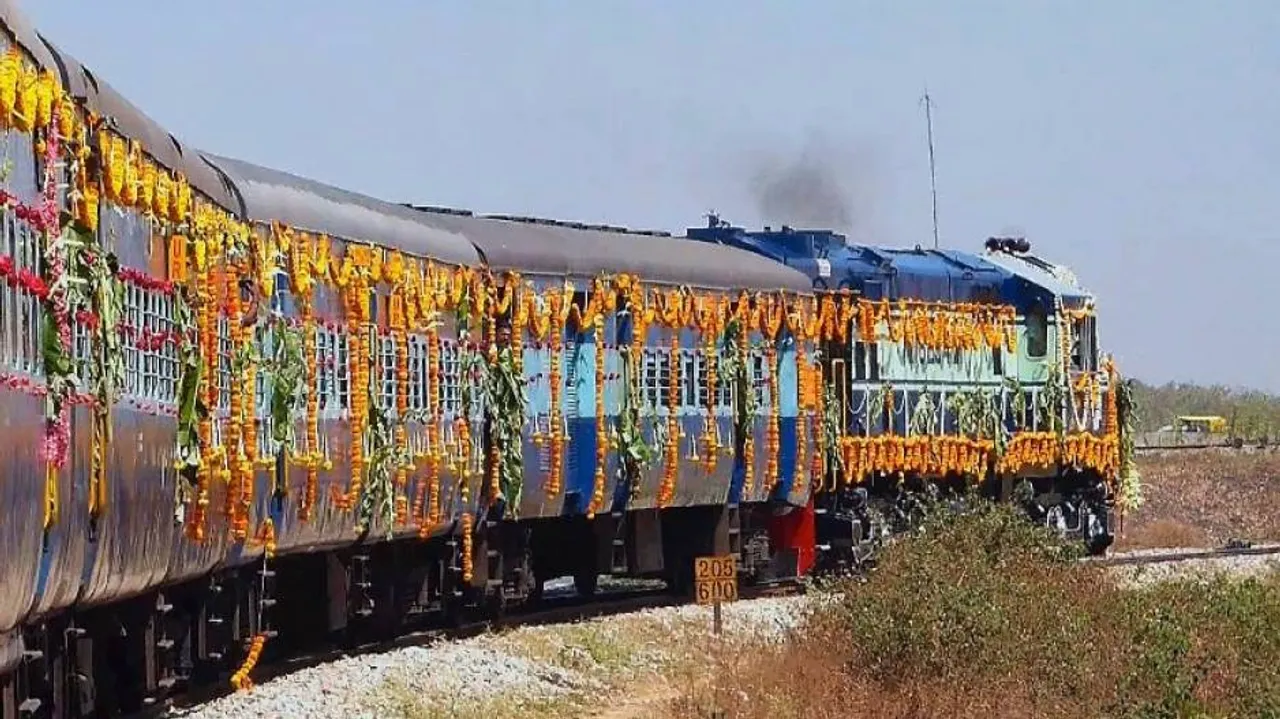 CM flags off train carrying senior citizens on a pilgrimage