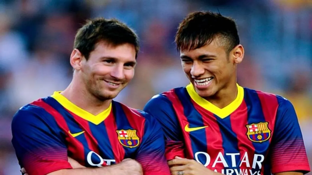 Messi bids farewell to Neymar