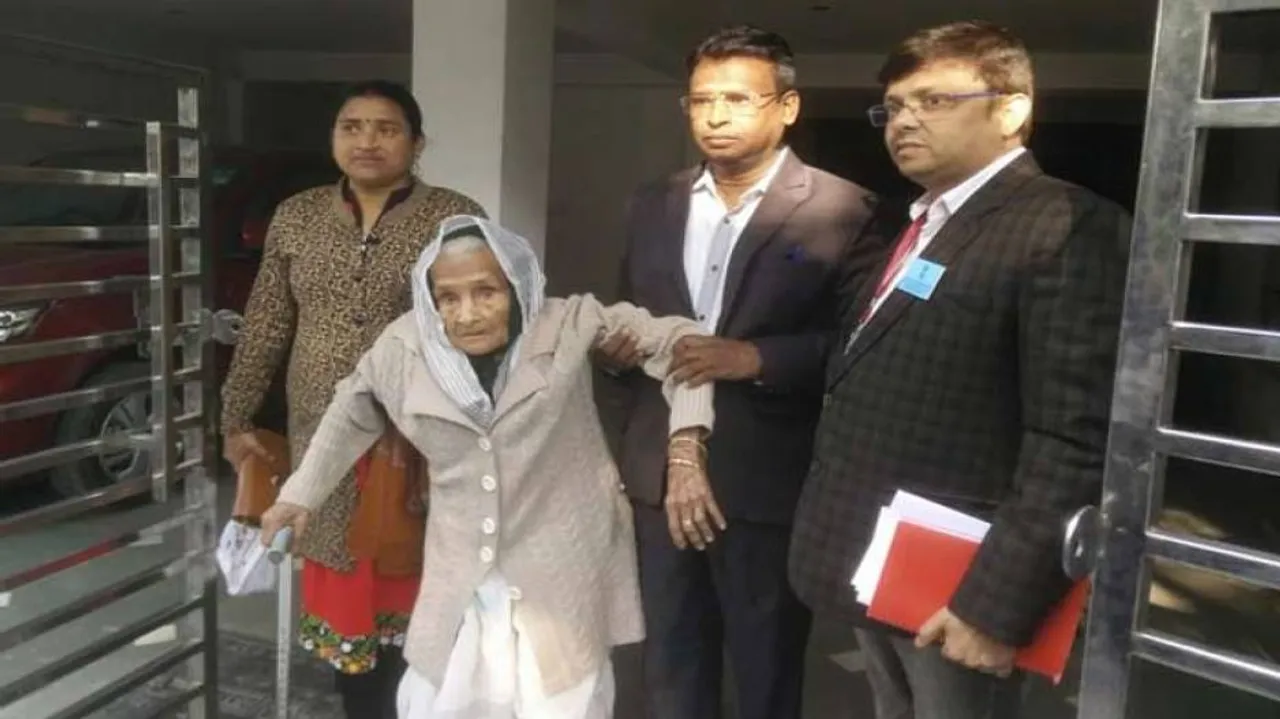 Oldest Delhi voter Kalitara casts her vote at age of 111
