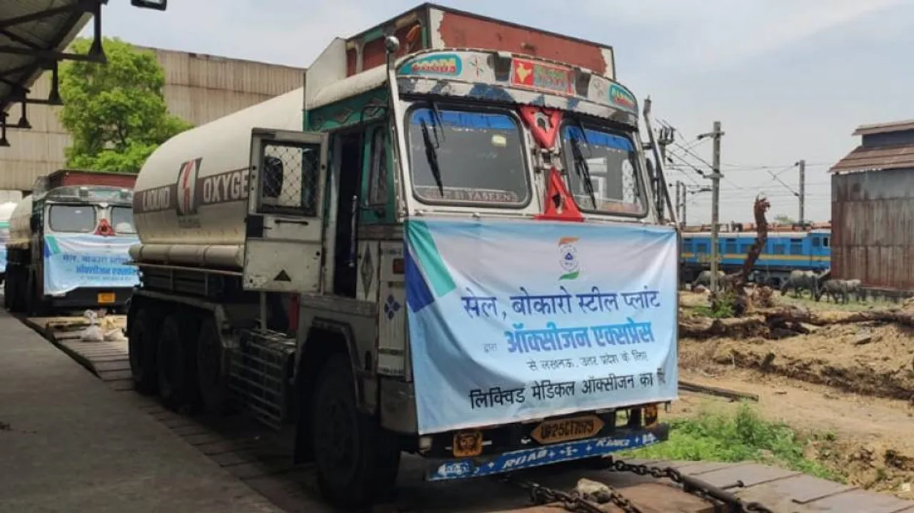 Oxygen Express Train With 30,000 Litres Of Liquid Medical Oxygen Arrives In UP