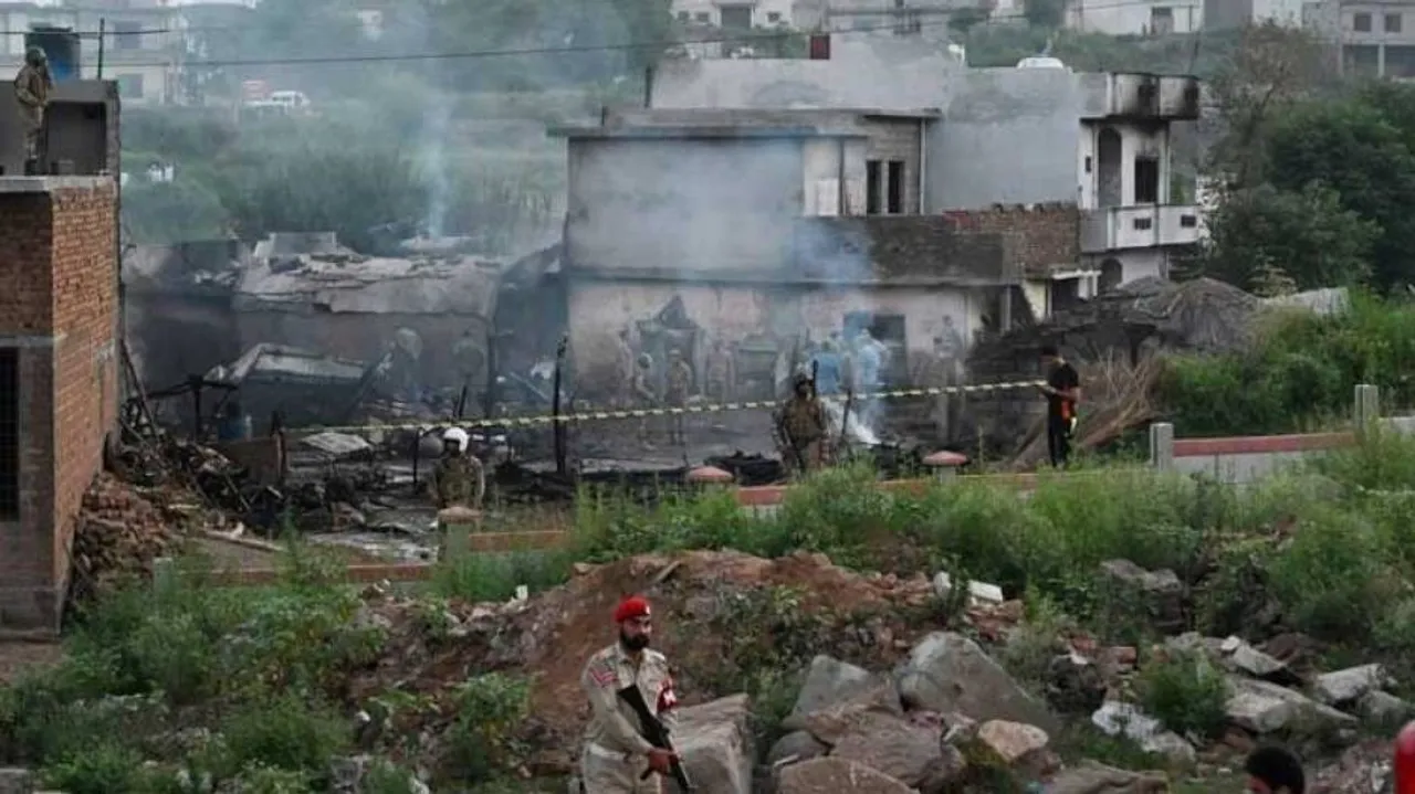 Pak Army plane crashes in Rawalpindi, kills 17 people, including two pilots