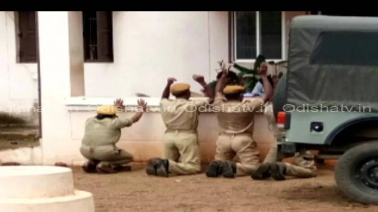 Kneel Discipline: Home Guards punished for improper uniform in Mayurbhanj
