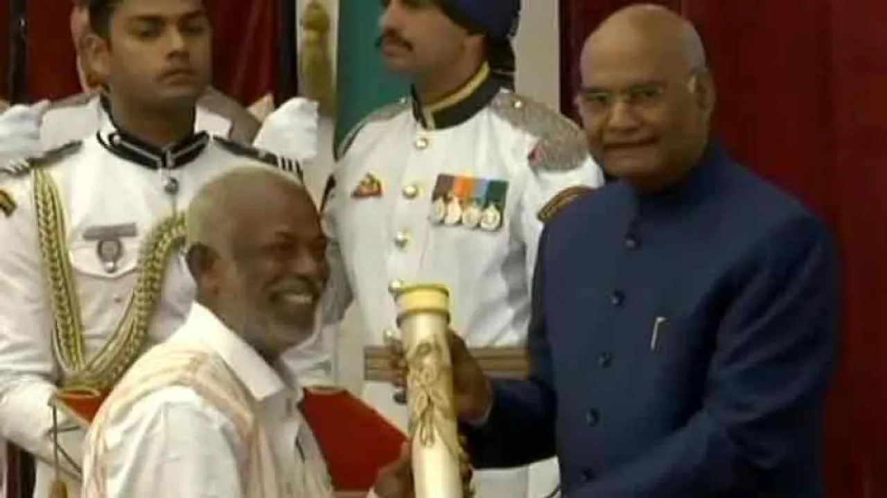 D Prakash Rao, Kamala Pujari & Daitari Naik receive Padma Shri from President Kovind