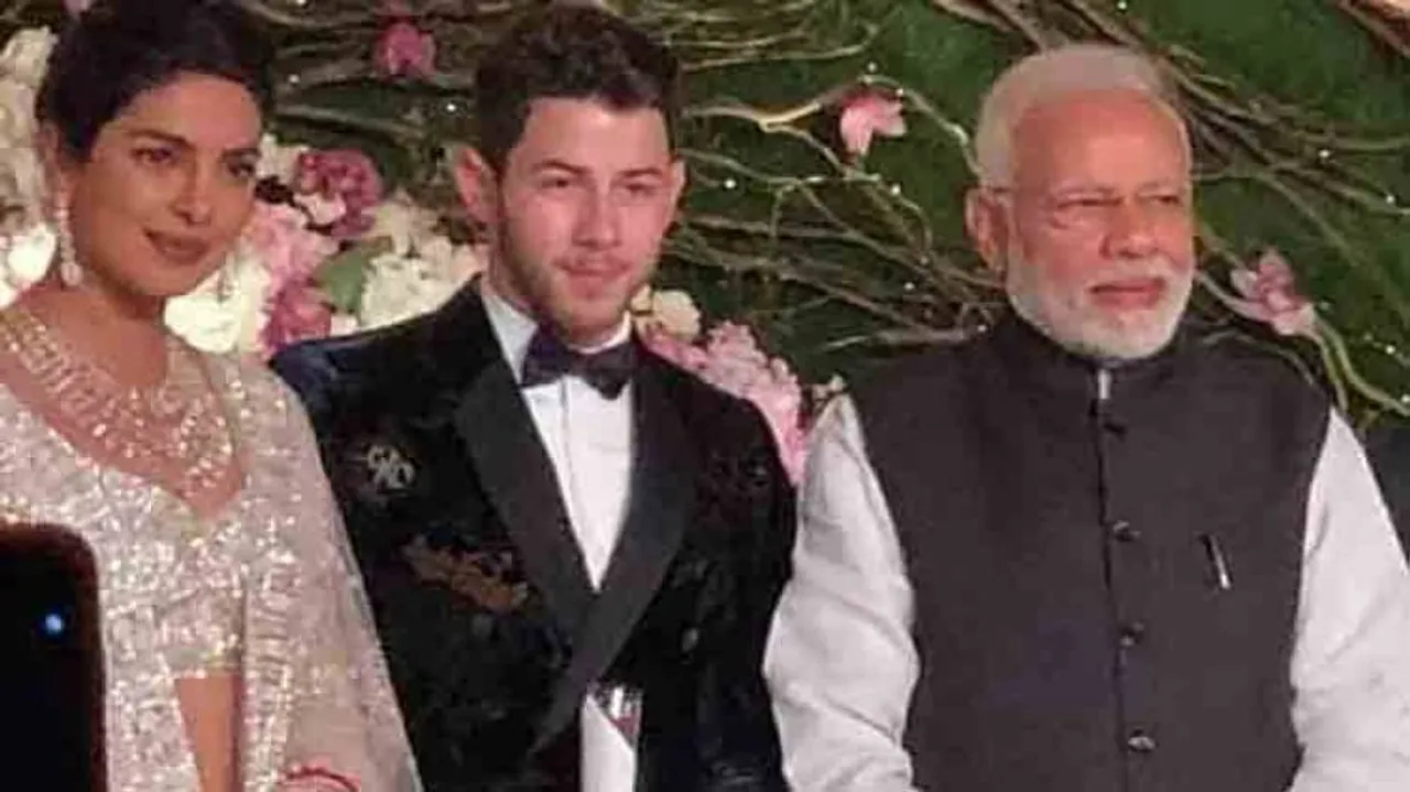 Modi attends Priyanka-Nick's Delhi reception