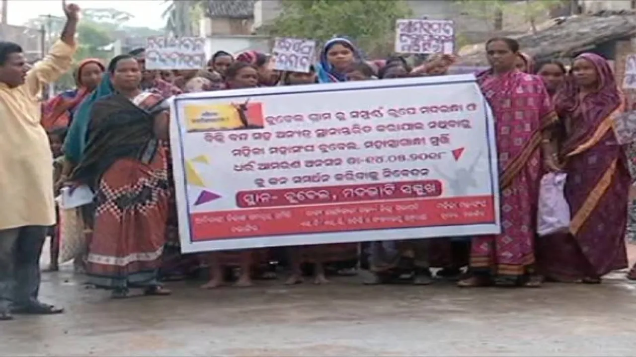 Villagers stage hunger strike demanding relocation of booze shop