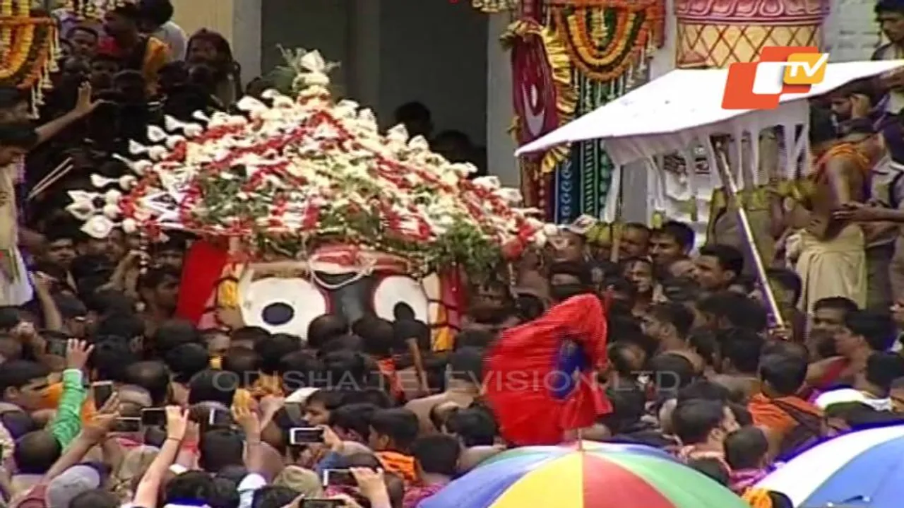 Rath Yatra: Deities ushered into Sanctum Sanctorum during Niladri Bije