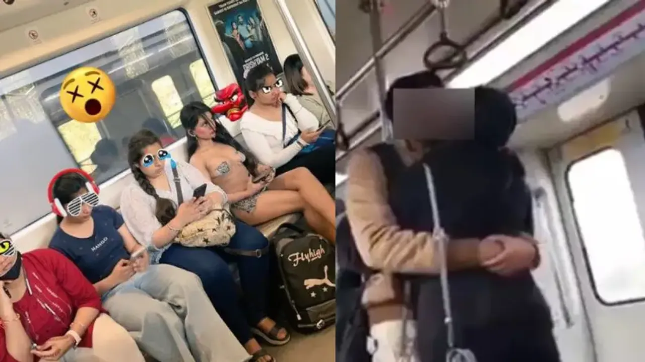 Delhi Metro: From Urfi Javed’s desi version travelling in mini dress to couple kissing in train - wa