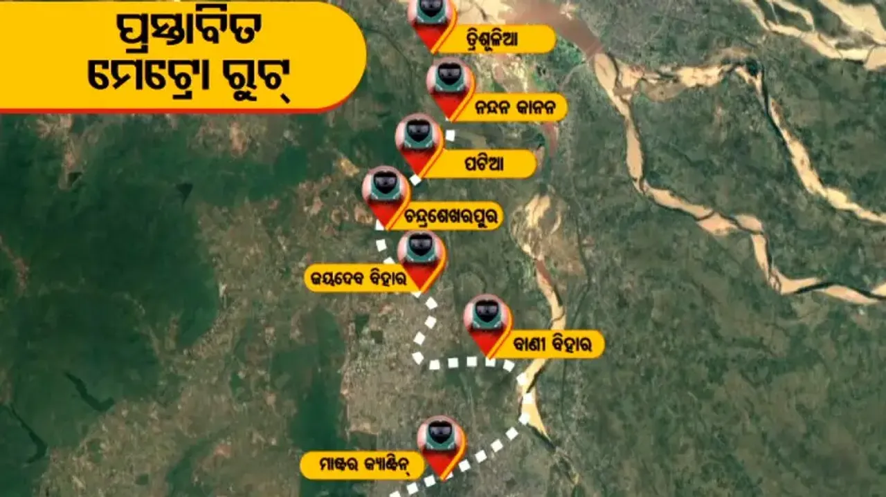 Proposed Metro Rail Route