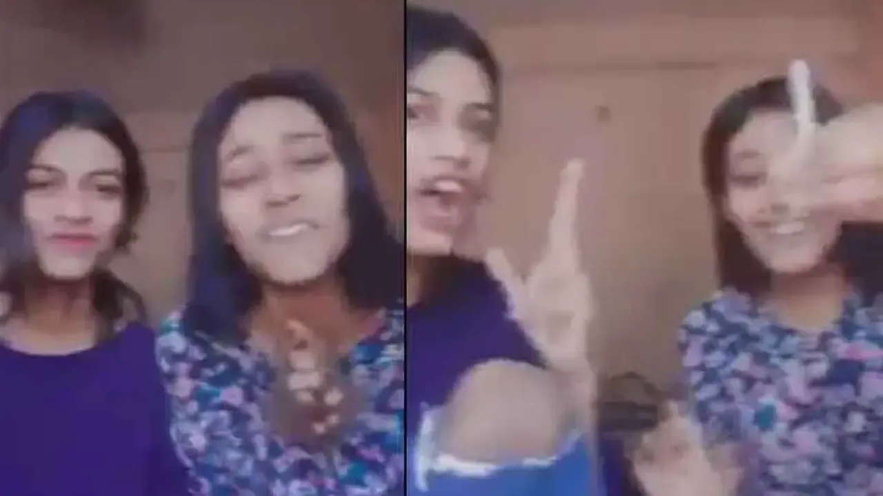 'Disrespect' to National Anthem! Girls recite ‘Jana Gana Mana’ indecorously, compare national flag w