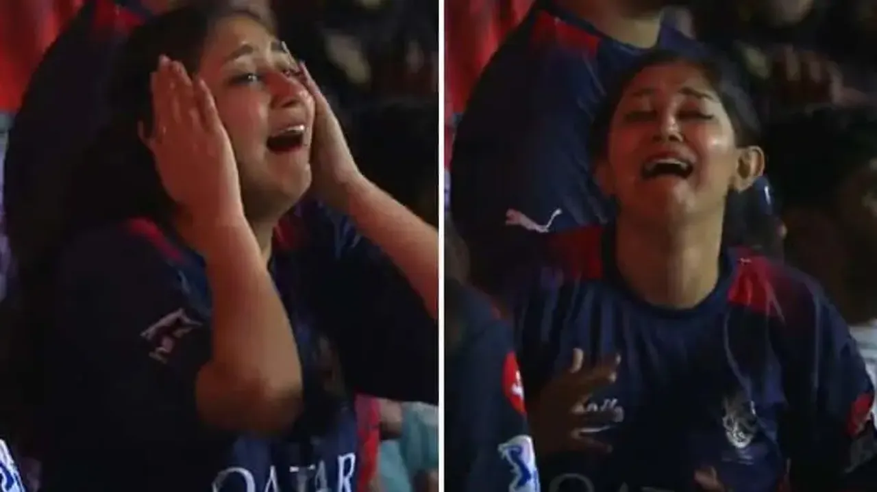 Fan cries after RCB's loss against LSG in IPL