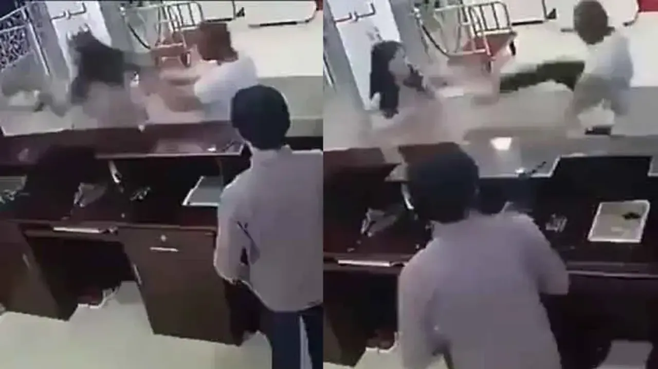 Messing with the wrong person! Girl smacks down youth with good physique, watch
