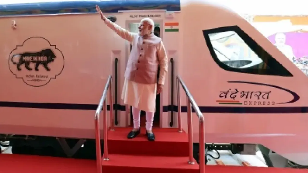 PM Modi flags off Vande Bharat train 