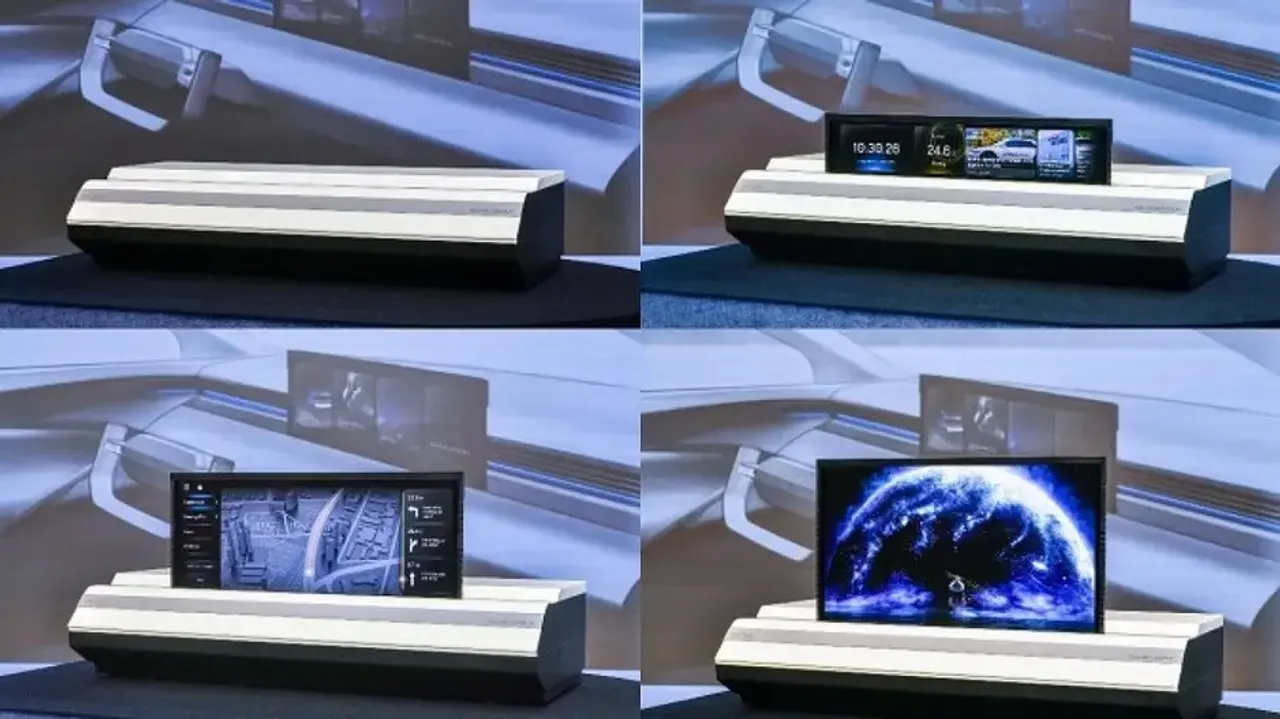 Hyundai Mobis develops world's 1st rollable vehicle display