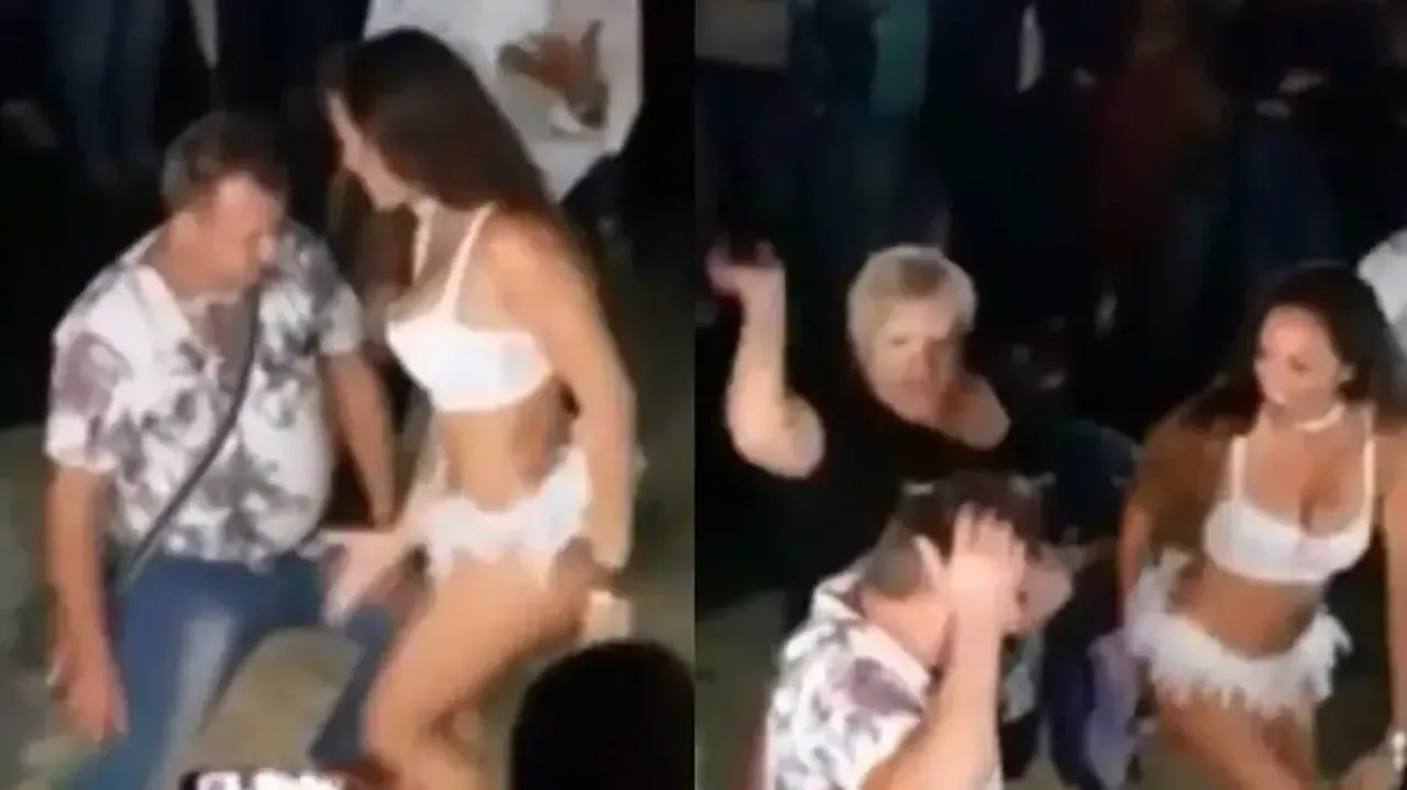 Wife spots hubby shaking a leg with sizzling dancer, watch the consequence