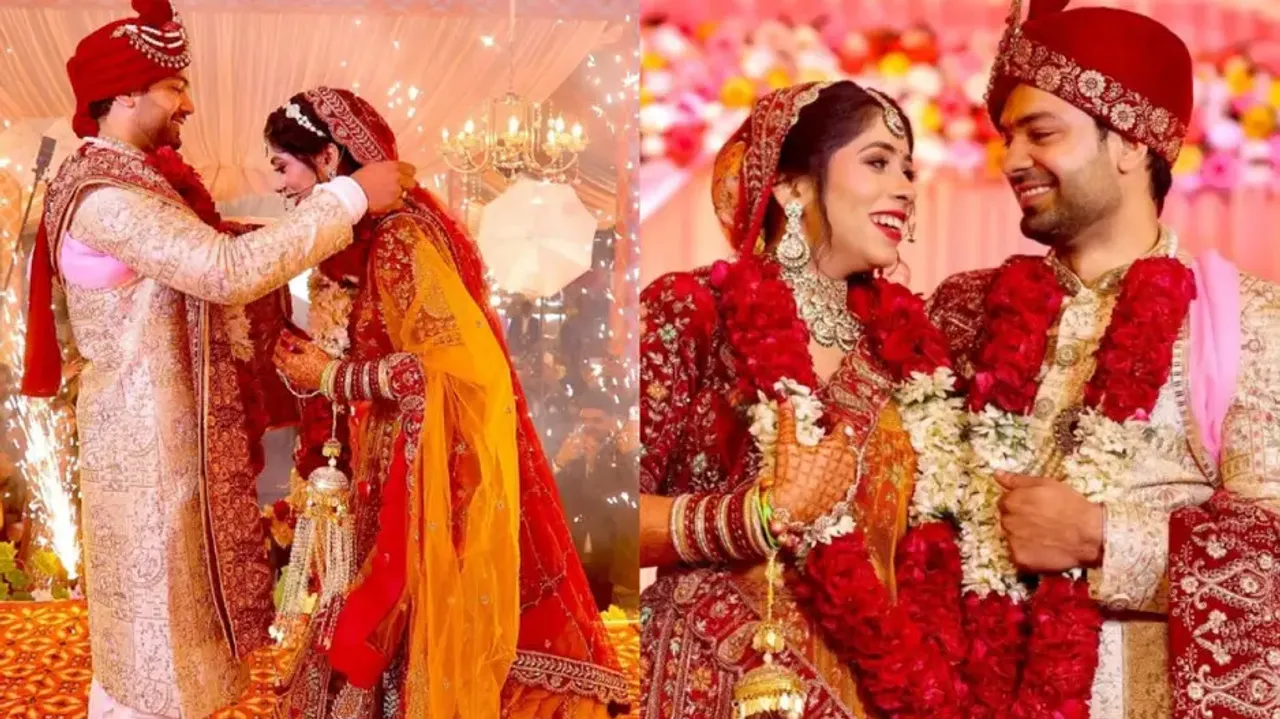 Bride feels awkward on wedding stage during varmala, but groom sets things...