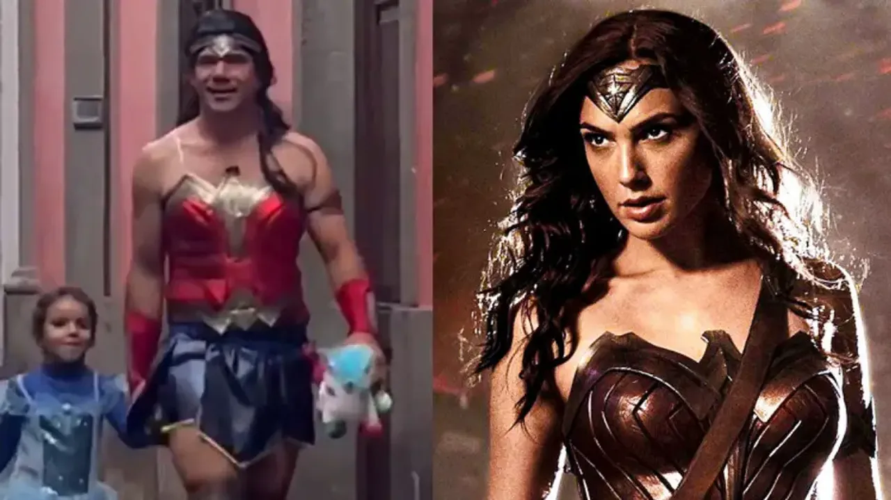 Man turns ‘Wonder Woman’ to thrill his daughter, watch