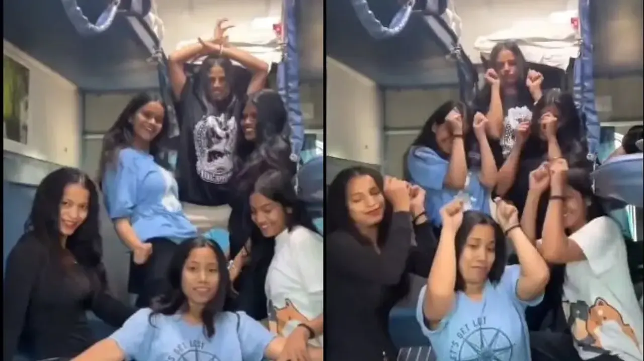 After Delhi Metro, video of young girls dancing inside moving train goes viral – Watch