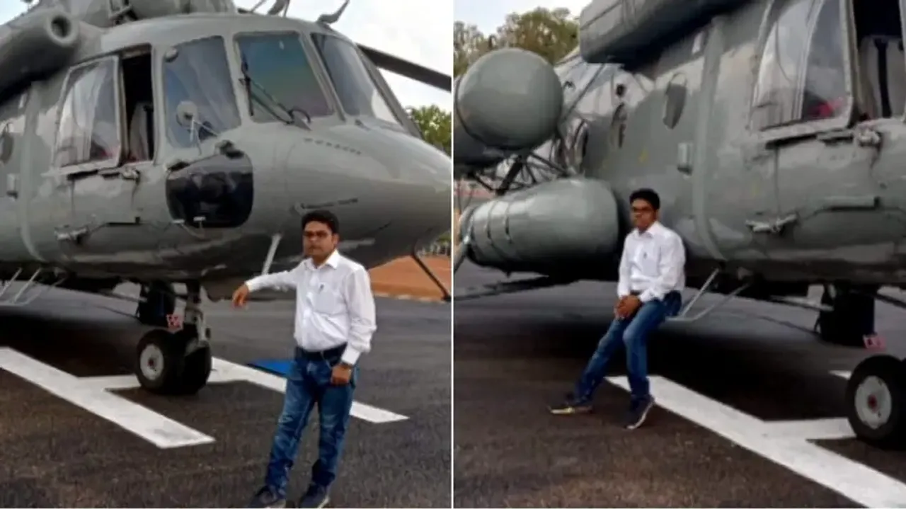 Man posts selfie with President Droupadi Murmu’s chopper