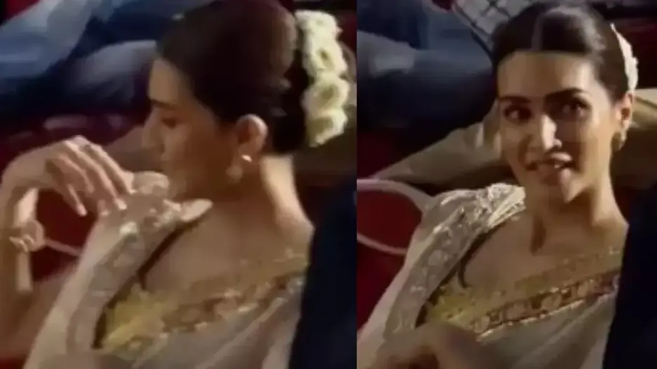 Video of Kriti Sanon sitting on floor at 'Adipurush' trailer launch goes viral