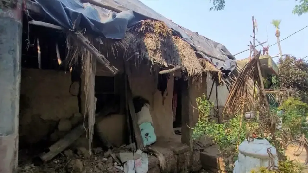 Dilapidated house of Chandradei Gram Panchayat Sarpanch in Puri