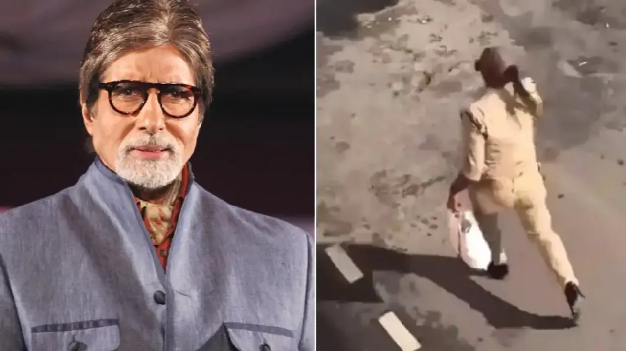 Amitabh Bachchan shares hilarious video of man 'carrying his own fan’