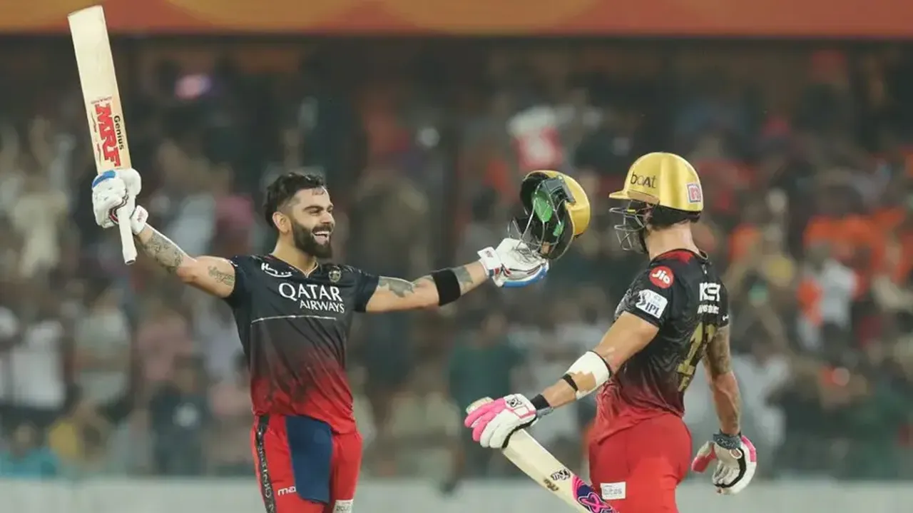  Virat, Du Plessis lead RCB to thumping 8-wicket win over SRH