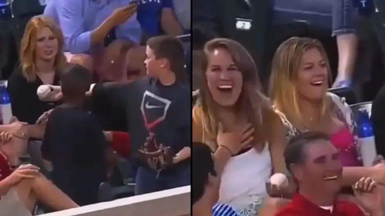 Boy does amazing trick to impress an older girl, watch