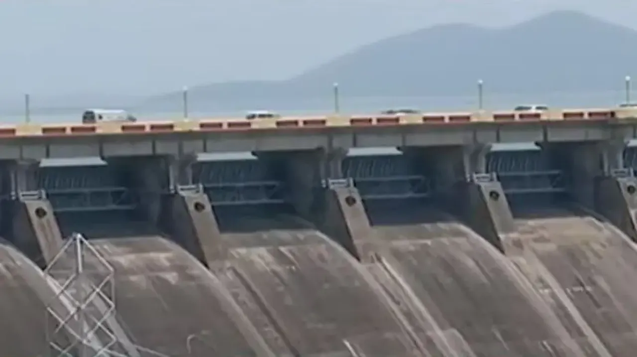 Hirakud dam in Sambalpur 
