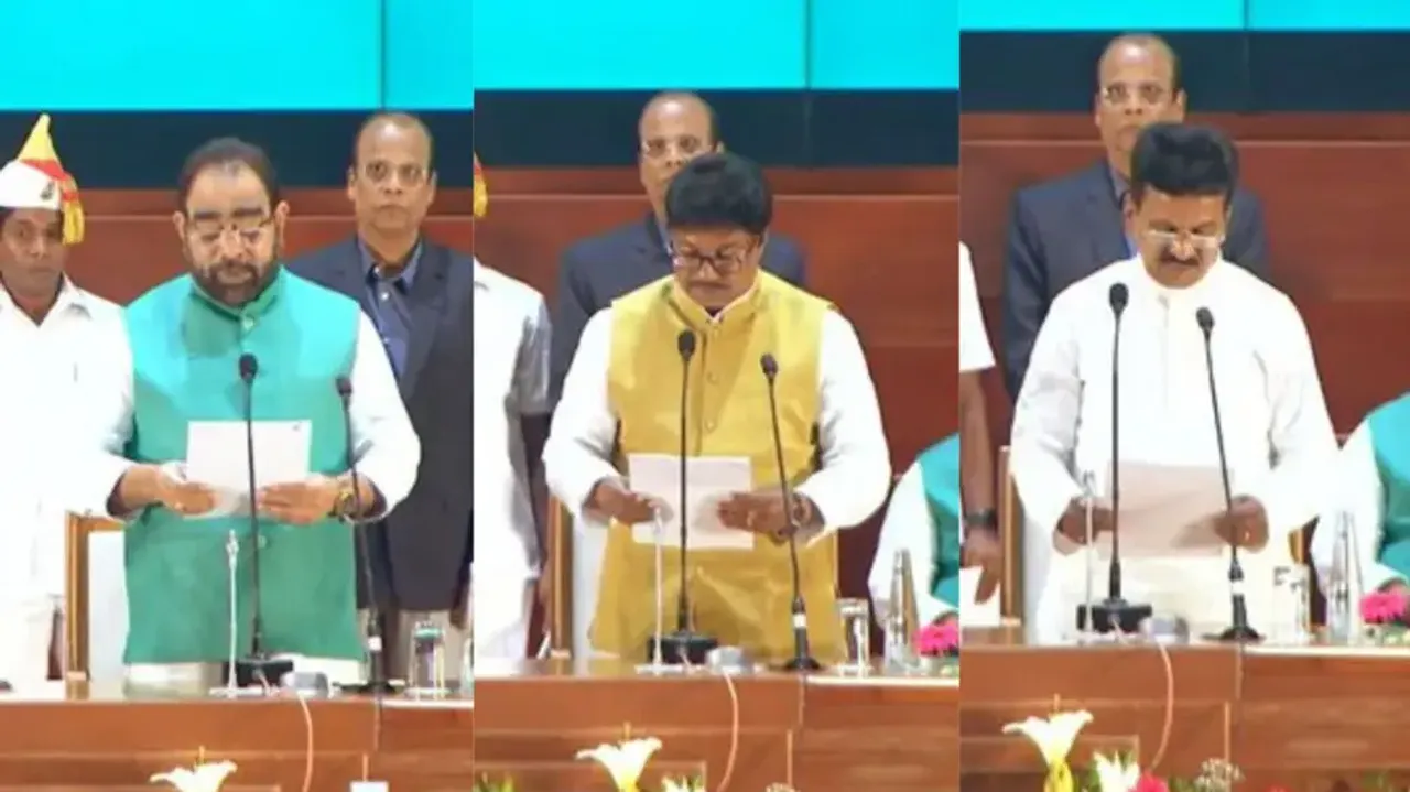 Odisha Cabinet reshuffle: Bikram Keshari Arukha, Sudam Marndi and Sarada Nayak sworn in as Ministers  
