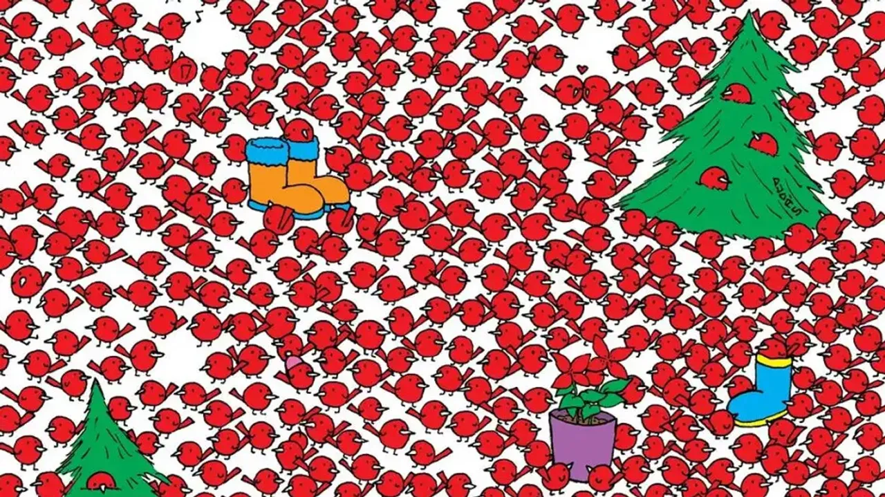 Can You spot THREE APPLES among the birds in 9 secs in this picture?