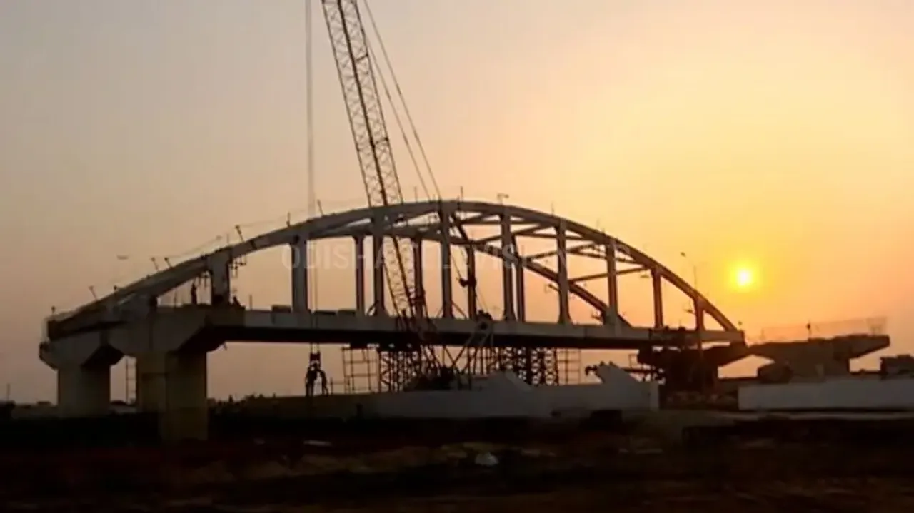 Shree Setu, the first trumpet bridge in Odisha, may not be ready by Rath Yatra