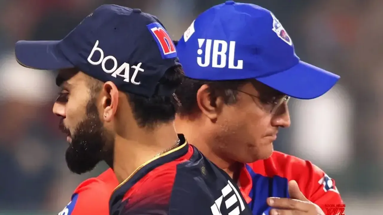 Virat Kohli and Sourav Ganguly 