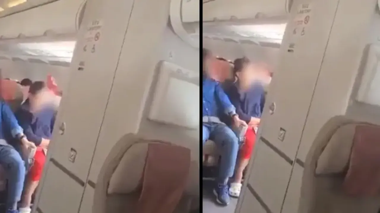 Terrifying moments as passenger opens plane door mid-air