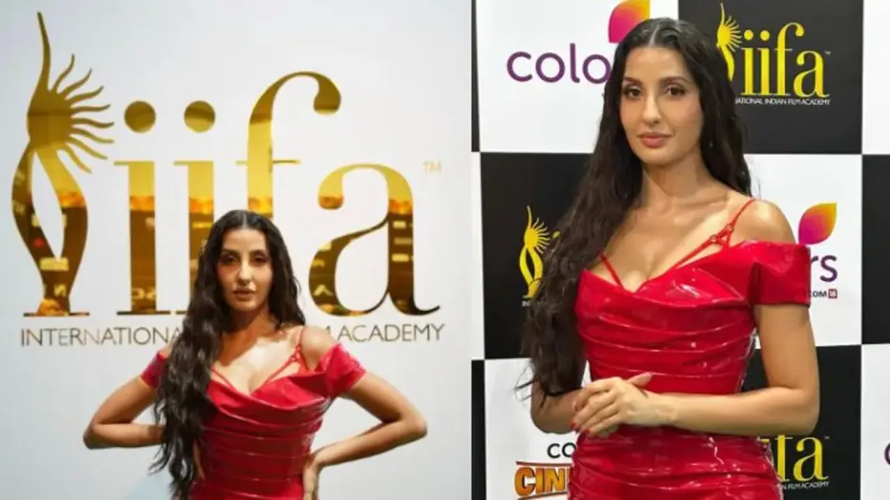 Nora Fatehi trolled for her red bodycon gown at IIFA