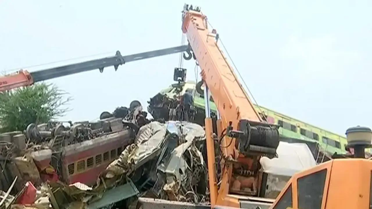 Train Wreck At Bahanaga In balasore