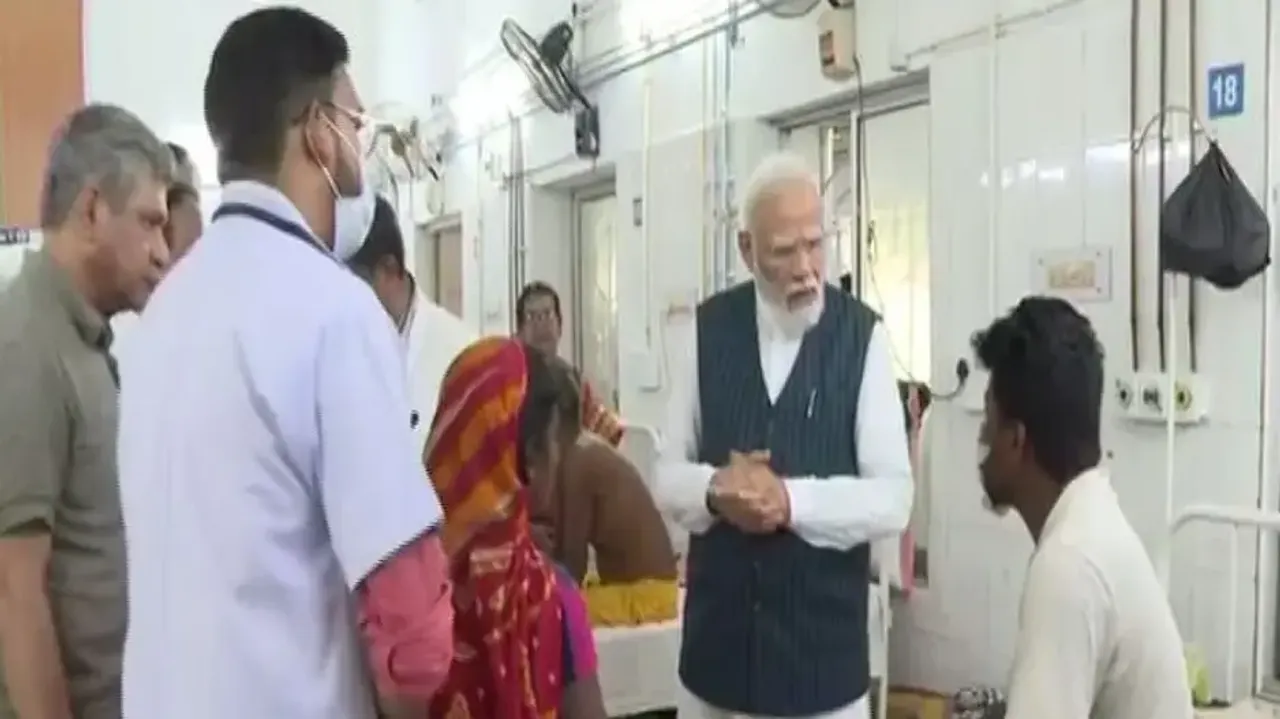 PM Modi met accident victims at Balasore hospital