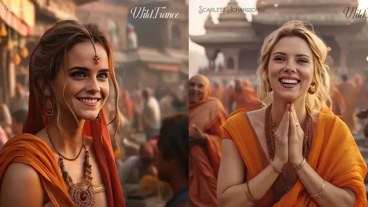 AI-generated images of Hollywood actresses as Indian monks of Varanasi go viral