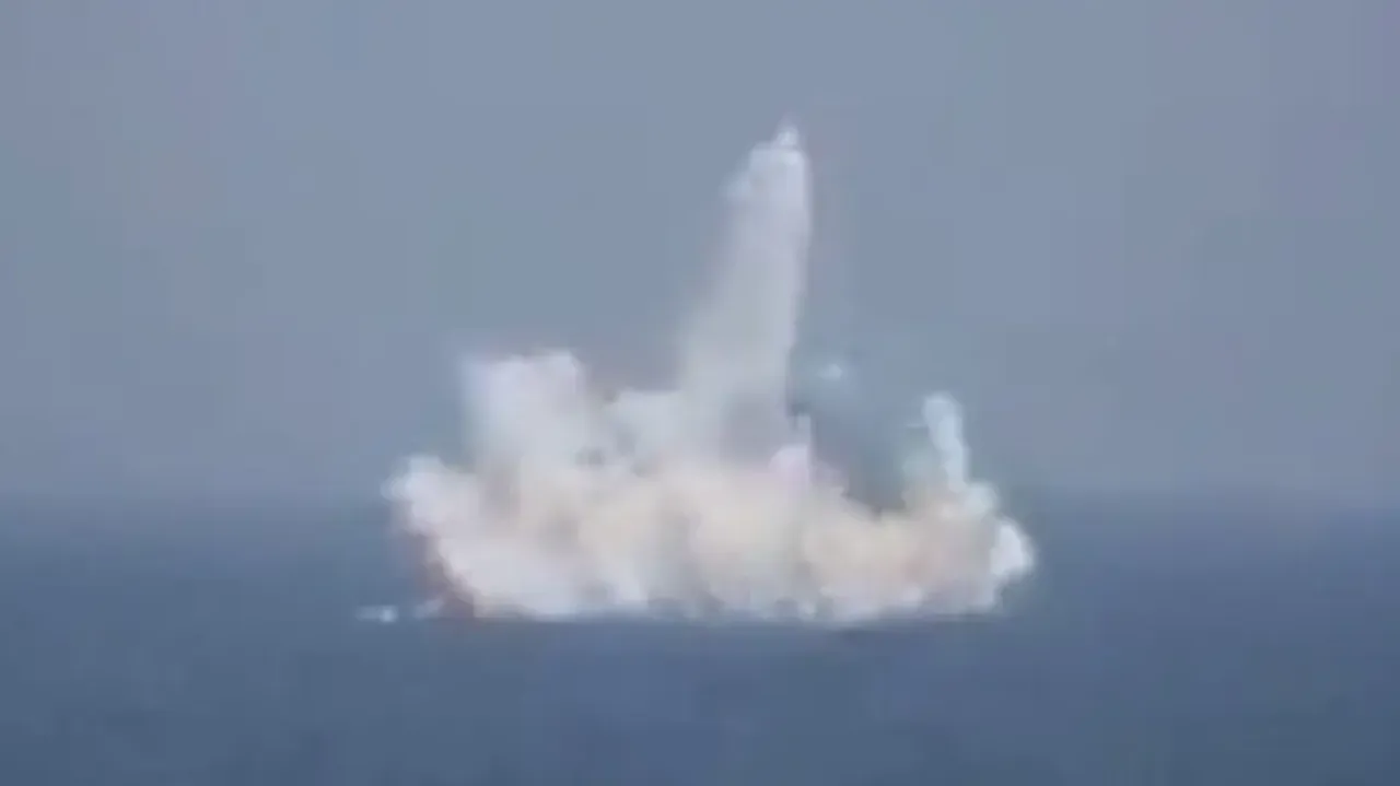 Indian Navy carries out underwater test
